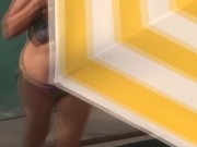 On the beach, stepson cums three times in my pussy, he wants to put it in my ass