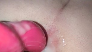 Accidentally left the cumdump at my friends house. Her ass was filled with cum when I picked her up.