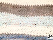 ‘Accidentally’ flashing my big boobs, ass and pubes while I tell you about my blanket 1/16