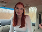 First meet with cute student from Tinder. I fucked her tight pussy in the car 1/16