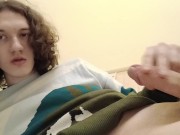 Trans-girl Stesha masturbates her clitoris and ass 16/16