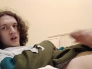 Trans-girl Stesha masturbates her clitoris and ass 9/16