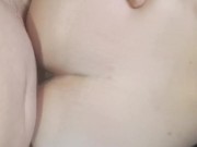 BRUNETTE GETS ANAL AFTER CREAM ON TITS (CUMM  IN ASS) 12/16