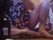 She stay busy, sometimes frustrated but always positive 12/16