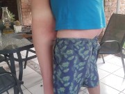 Fucking my neighbors hot wife outdoor on the patio 15/16
