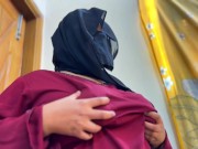 Beautiful hot Stepmom Open Her Burqa & Show Her huge Ass in Saudi Arabia - Hijab & Niqab Hookup 4/16