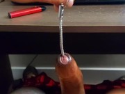 Sounding my cock and prostate 11/16