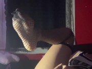 Playing with small dildo 16/16