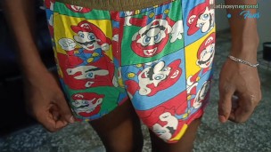 Yo mamando enorme polla gruesa y grande me la trago.