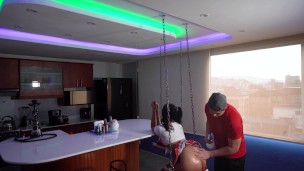 Behind the scenes, schoolgirl model gets horny and ends up fucking with the photographer