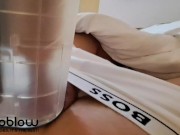 Stepbrother Jerks off, I helped him cum with Autoblow Ai Ultra 7/16