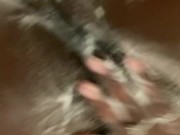 Soapy pussy after my just creampied me 5/16