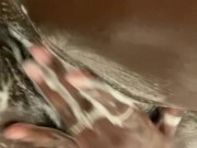 Soapy pussy after my just creampied me 9/16