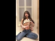 【素人投稿】現役女子大生(JD)が電マで愛液トロトロの痙攣イキ 7/16