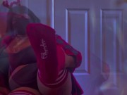 Showing off my new thigh socks 10/16