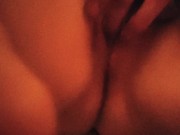 Flicking her bean until she shakes 12/16