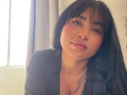 Latina tetona se toca, en uniforme de policia 4/16