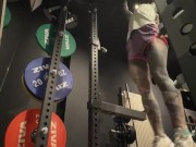 Tattoo model Anuskatzz gym routine 2024 compilation sport bodybuilding fit girl fitnessstudio splits 8/16