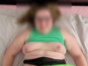 MY NERDY STEPSISTER is very shy because I filmed how I fucked her fat pussy after Caught 7/16