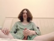 Trans-girl Stesha masturbation her clitoris 12/16