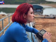 Fallout Cosplay - Redhead Dweller of Shelter 33 Rough Fucks with Stranger till Facial 2/16