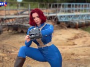 Fallout Cosplay - Redhead Dweller of Shelter 33 Rough Fucks with Stranger till Facial 3/16