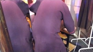 後ろ向きで・・・💛