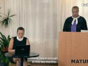 MATURE4K. Old Elle with huge tits fucked her gardener in doggy and ended up in court 2/16