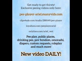 Full of piss leather leggings and boots while watching pee porn