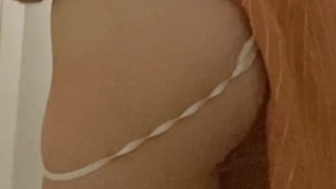 POV: The View from Behind Gets Even Better While I Brush 🍑🔥