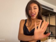 Spanish bombshell uses body language to communicate with lucky American guy - Ruth Lee 7/16