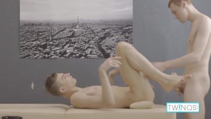 Slim Hot Redhead Micheal P Deepthroats Lucas A's Big Cock!
