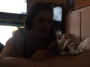 Cheating slut sucks my dick after being a bad girl 13/16