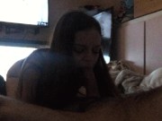 Cheating slut sucks my dick after being a bad girl 2/16