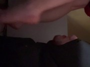 Having my foot slave worship my feet while I watch netflix 13/16