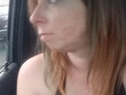 I hope this is the right one of me smoking a cigarette with tits out riding around 10/16