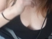 I hope this is the right one of me smoking a cigarette with tits out riding around 4/16