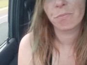 I hope this is the right one of me smoking a cigarette with tits out riding around 7/16