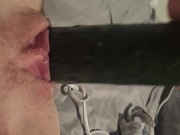 Making my noisy hole queef and cream with a cucumber 8/16