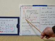 Find the range of Constant p.[JapanMath](Big Natural Tits)