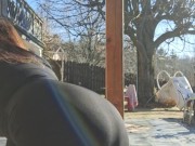 Your wife couldn't wait, has to squirt multiple times outside! 2/16