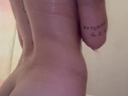 Showering after a blue collar workday 1/16