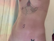 Showering after a blue collar workday 15/16