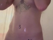 Showering after a blue collar workday 2/16