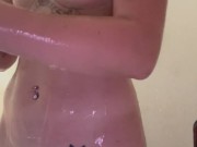 Showering after a blue collar workday 8/16