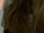 Young pretty brunette sucking her pink toy 10/16