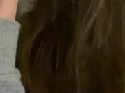 Young pretty brunette sucking her pink toy 13/16