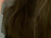 Young pretty brunette sucking her pink toy 14/16