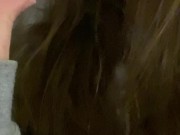 Young pretty brunette sucking her pink toy 15/16