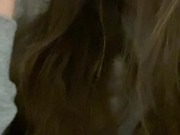 Young pretty brunette sucking her pink toy 5/16